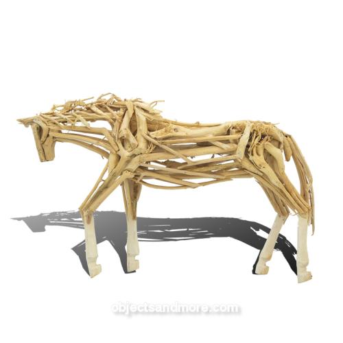 Trotting Driftwood Horse by MARK MALIZIA